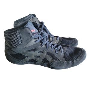 Asics Snapdown 3 Wrestling Shoes Sneakers Men's Size 9 Black Sports Mesh Suede